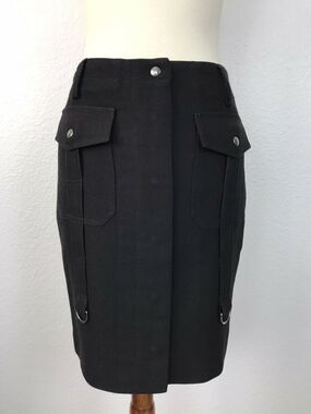 Ferre Jeans Wool Blend Pencil Skirt